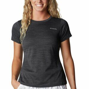 Columbia Women's Gray Alpine Chill Heather Short Sleeve T-Shirt Size 1X